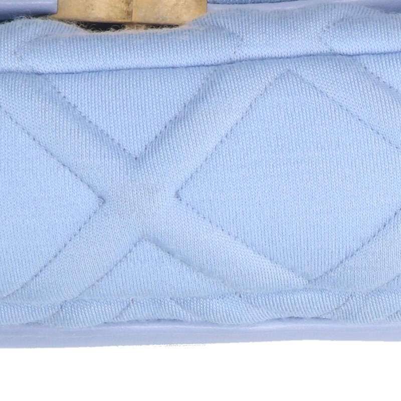 Chanel Jersey Mato Jersey Leather Strap Shoulder Bag Women