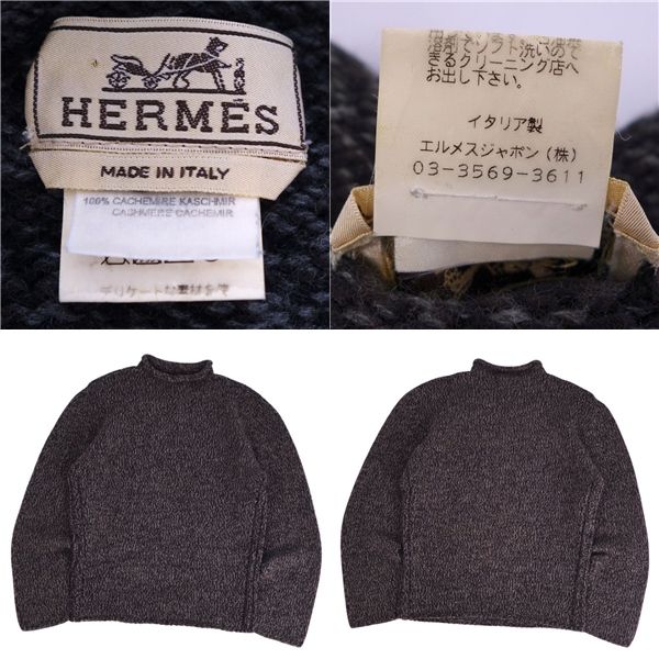 Hermes Knit Sweater High Neck Long Sleeves Long Sleeves