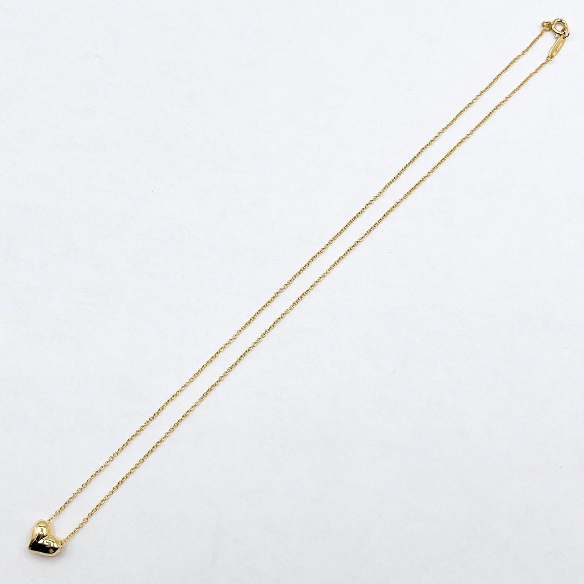 Tiffany & Co Pinched Heart Yellow Gold Necklace 41 cm — view 10