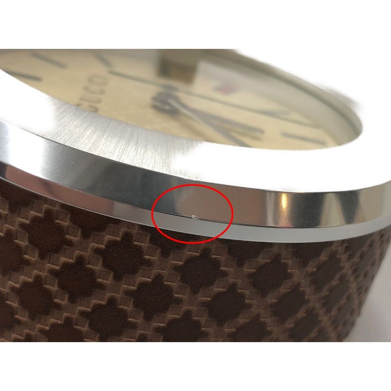 00 Gucci G-Mark Table Clock Yc210005 Brown