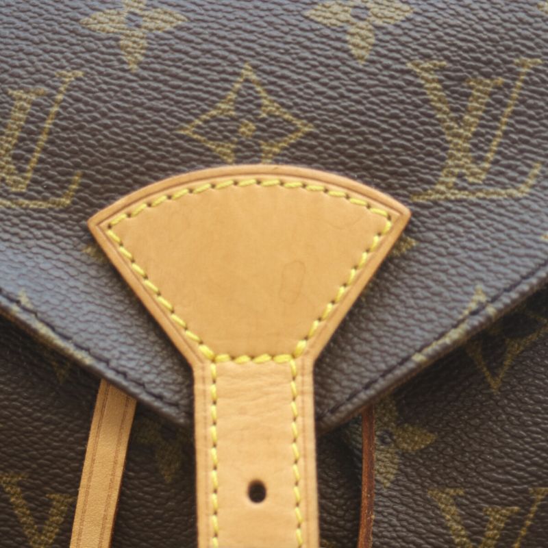 Louis Vuitton 01 M51137 Monogram Montsourispm Backpack Daypack Mini Size Brown