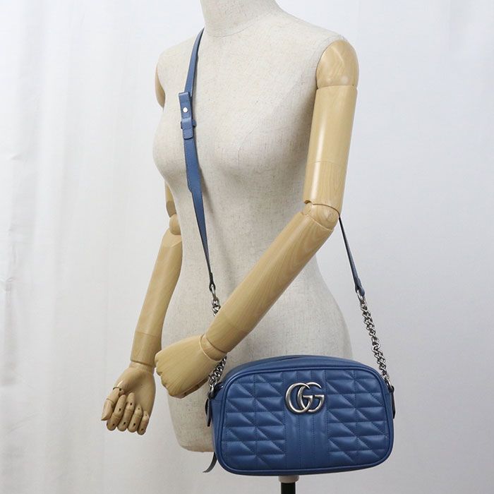 Gucci Small Camera Bag GG Marmont 447632 Crossbody Shoulder Bag Leather Women