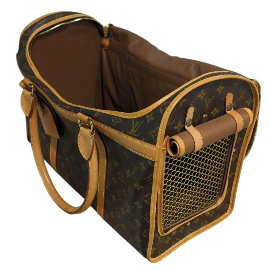 Louis Vuitton Sac Chien 50 Dog Carrier Monogram Pet Carrier Travel Bag