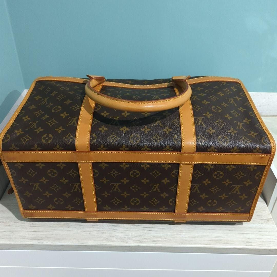 Louis Vuitton Sac Chien 50 Dog Carrier Monogram Pet Carrier Travel Bag