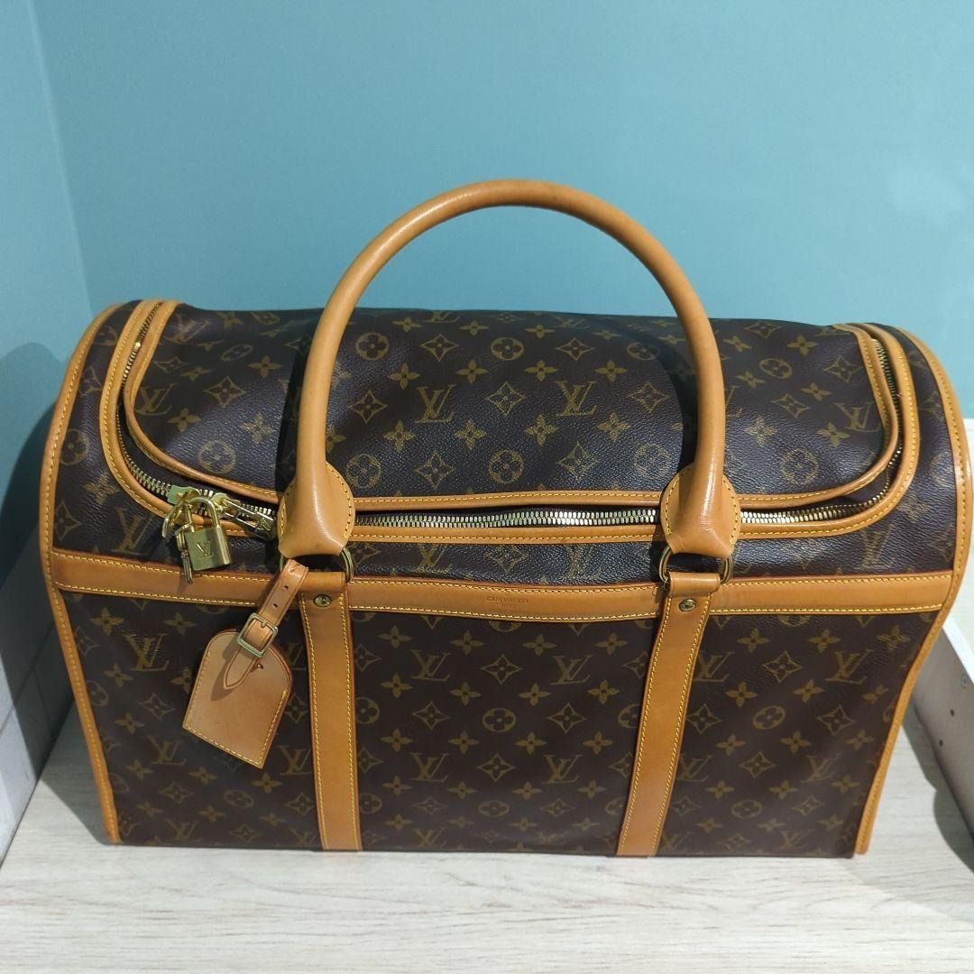 Louis Vuitton Sac Chien 50 Dog Carrier Monogram Pet Carrier Travel Bag