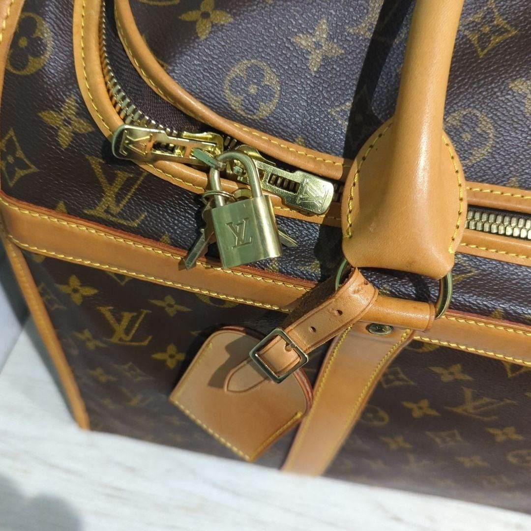 Louis Vuitton Sac Chien 50 Dog Carrier Monogram Pet Carrier Travel Bag