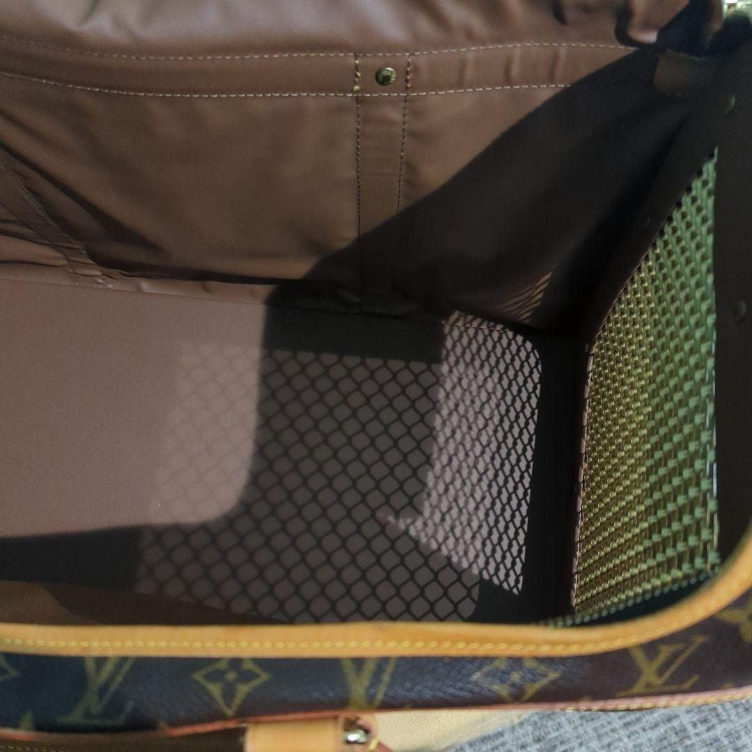 Louis Vuitton Sac Chien 50 Dog Carrier Monogram Pet Carrier Travel Bag