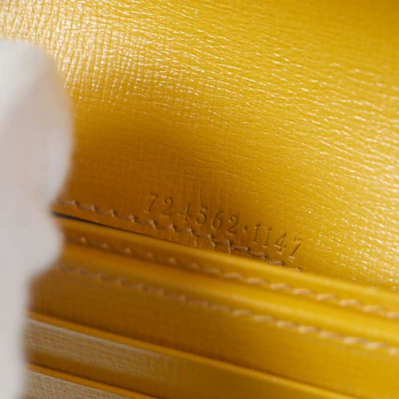 Gucci G724562 GG Supreme Interlocking G Leather Use Passport Case Orange Beige