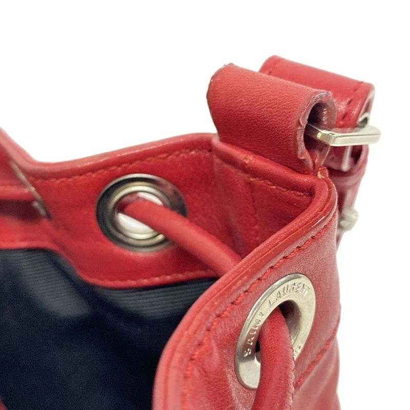 Saint Laurent Paris Shoulder Bag Rider Shoulder Bag 333479 Red Leather