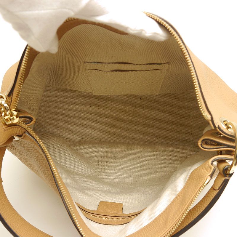 Gucci Soho 2-way Shoulder Bag 536194 Interlocking G Beige *outlet