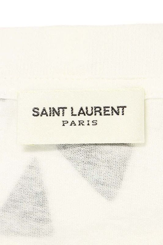 Saint Laurent Paris 412148 Y2pj1 Triangle Print T-shirt Men's L
