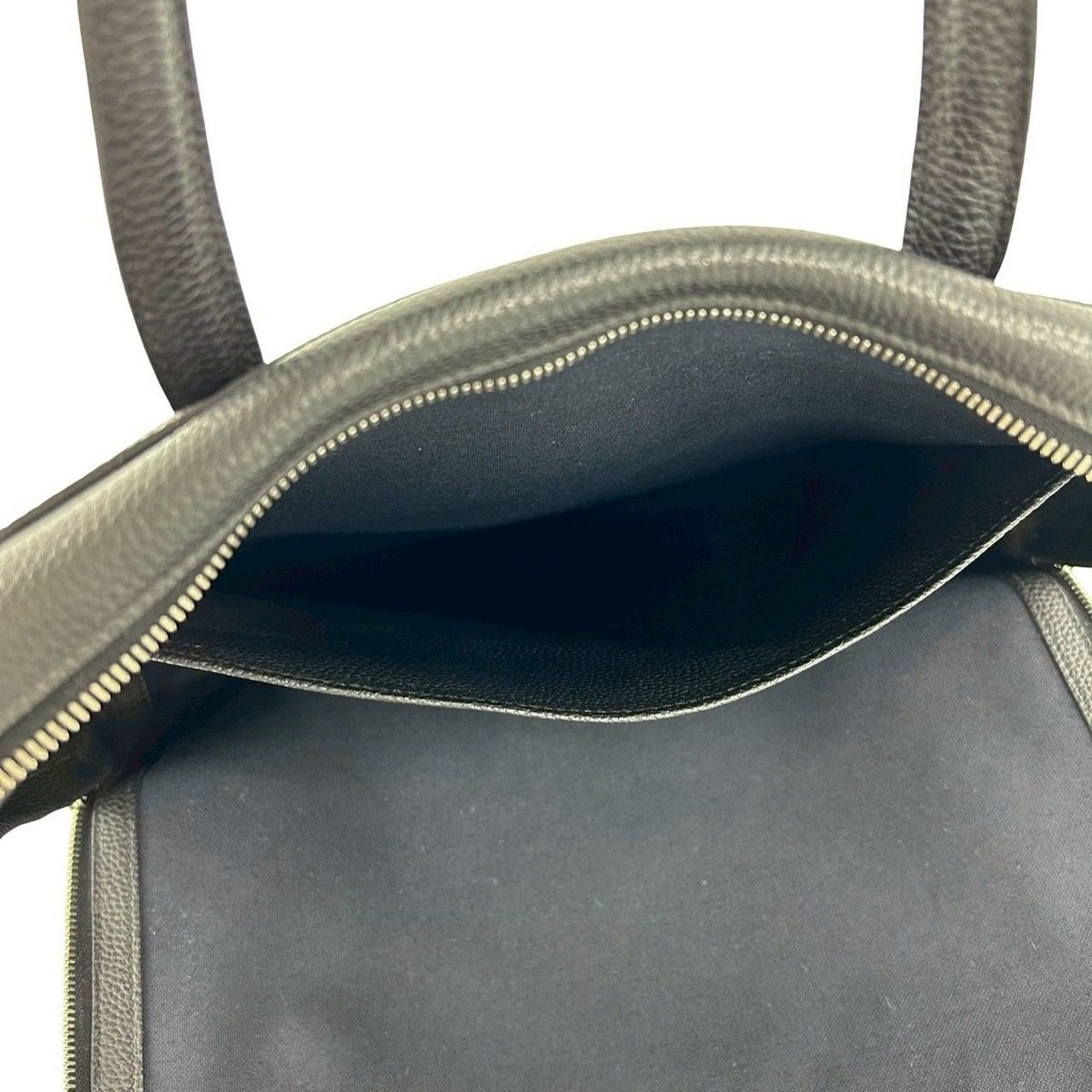 Hermes Victoria Light Togo Leather Business Briefcase A4 Capacity Black — view 10
