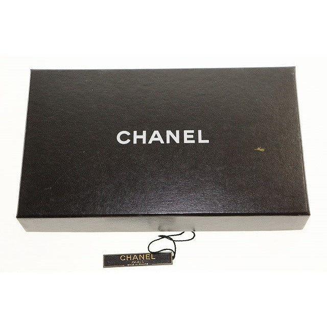 Chanel Vintage Pearl Leather Chain Long Necklace Black Aa X — view 4