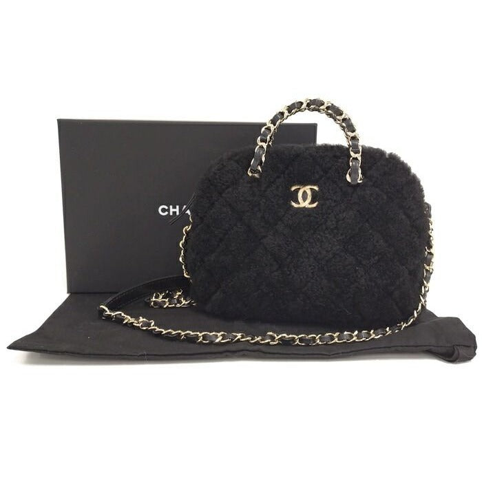 Chanel 2-Way Bag Coco Mouton Black — view 10