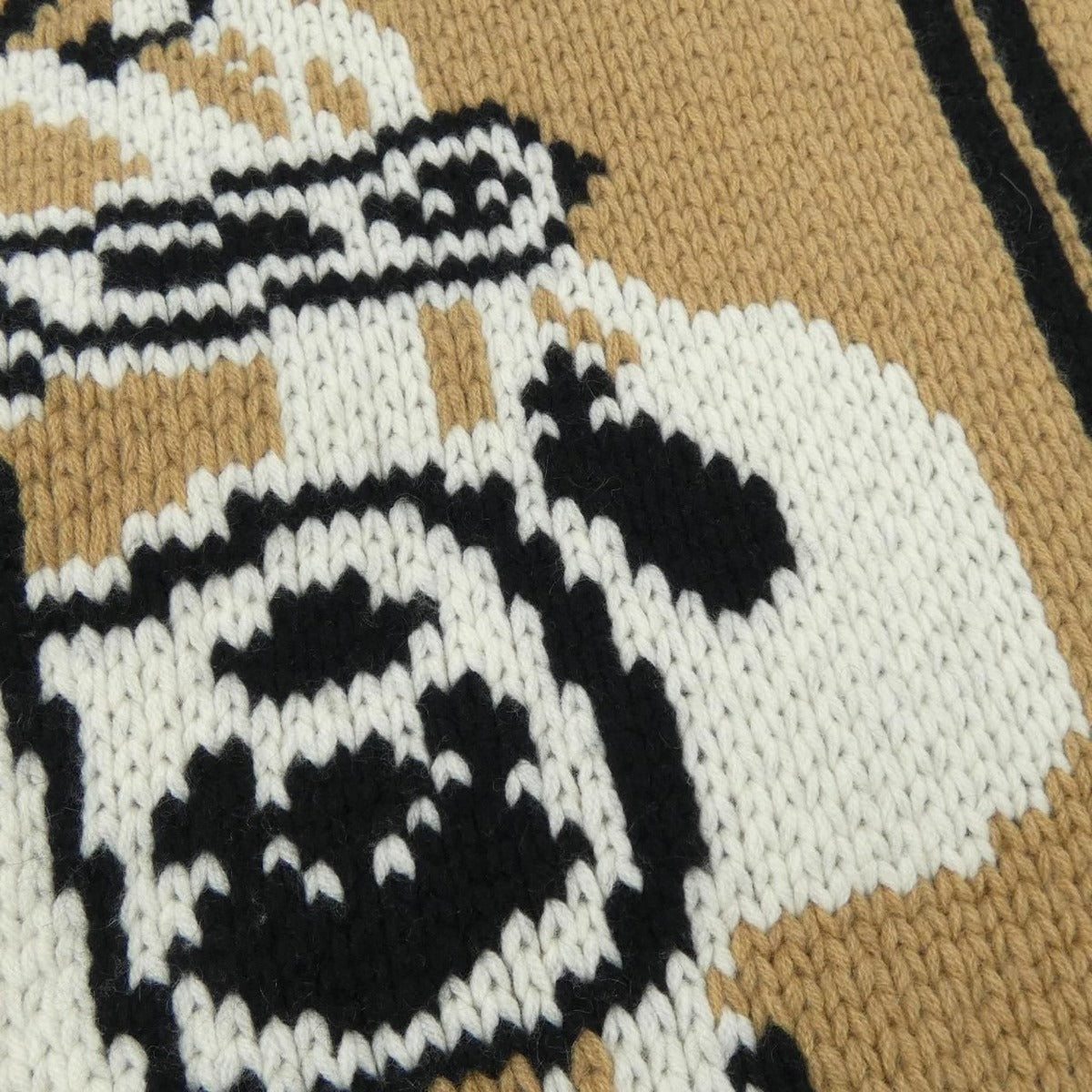 Hermes Brides de Gala Scarf Black White Beige — view 4