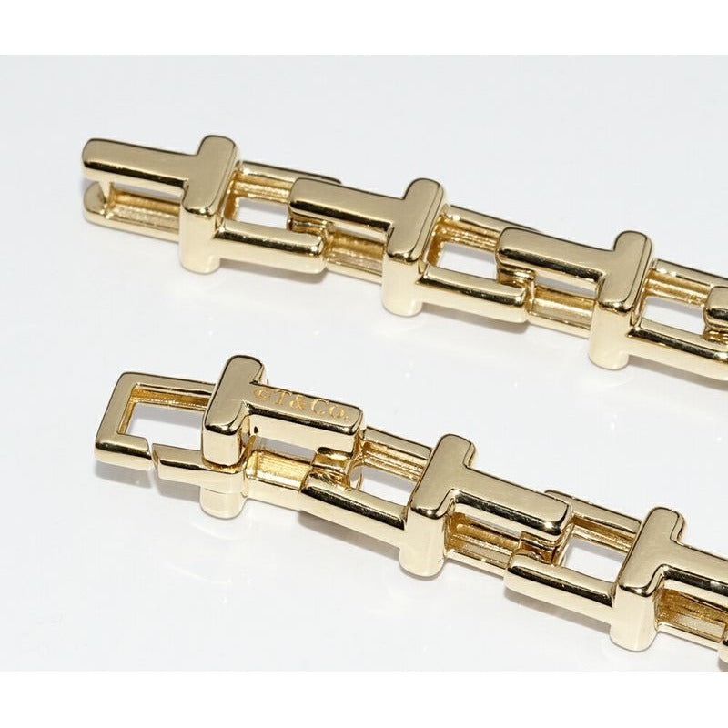 Tiffany & Co Bracelet 18K Yellow Gold T Chain 7 mm Width — view 4