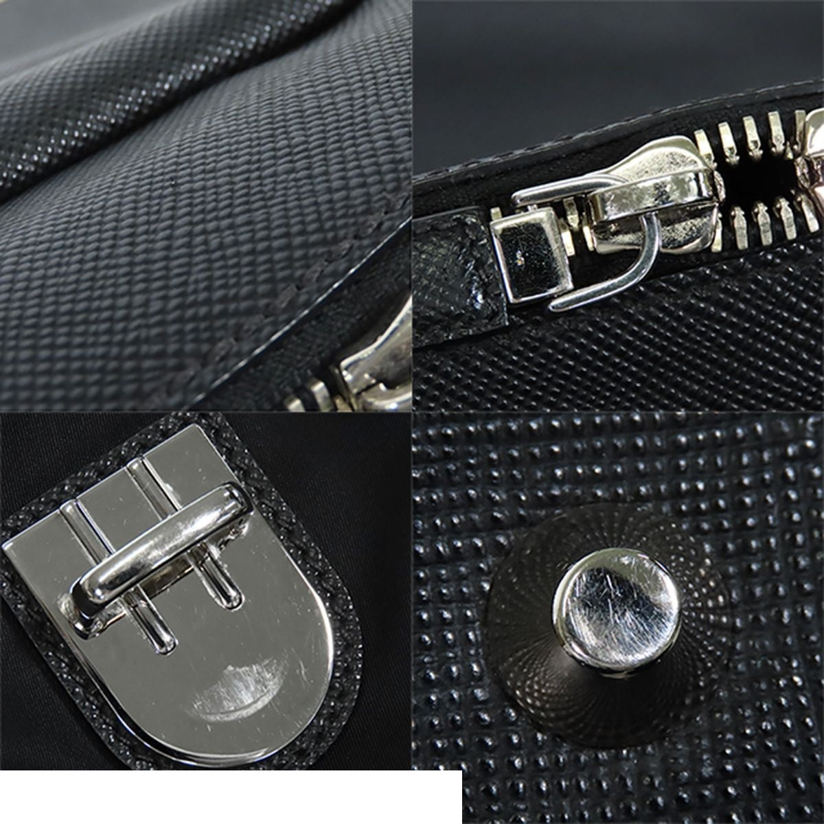 Prada Business Bag Black Nylon Leather — view 8