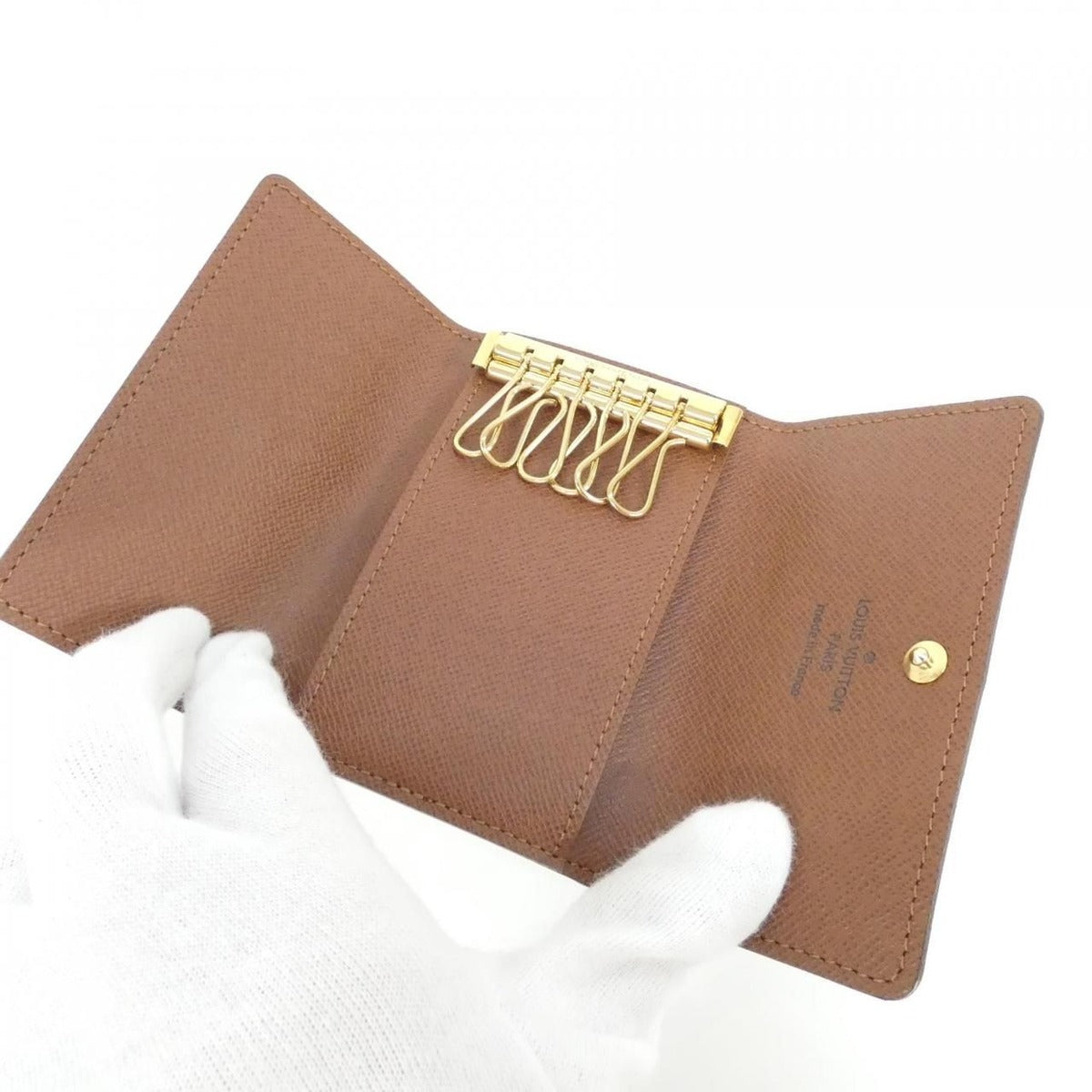 Louis Vuitton Monogram Myrtic Key Case Holder Brown Marron — view 3