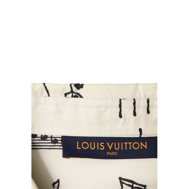 Louis Vuitton 23 SS Rm231 M SV8 Hos20 W All-over Musical Note Pattern Silk Long — view 3