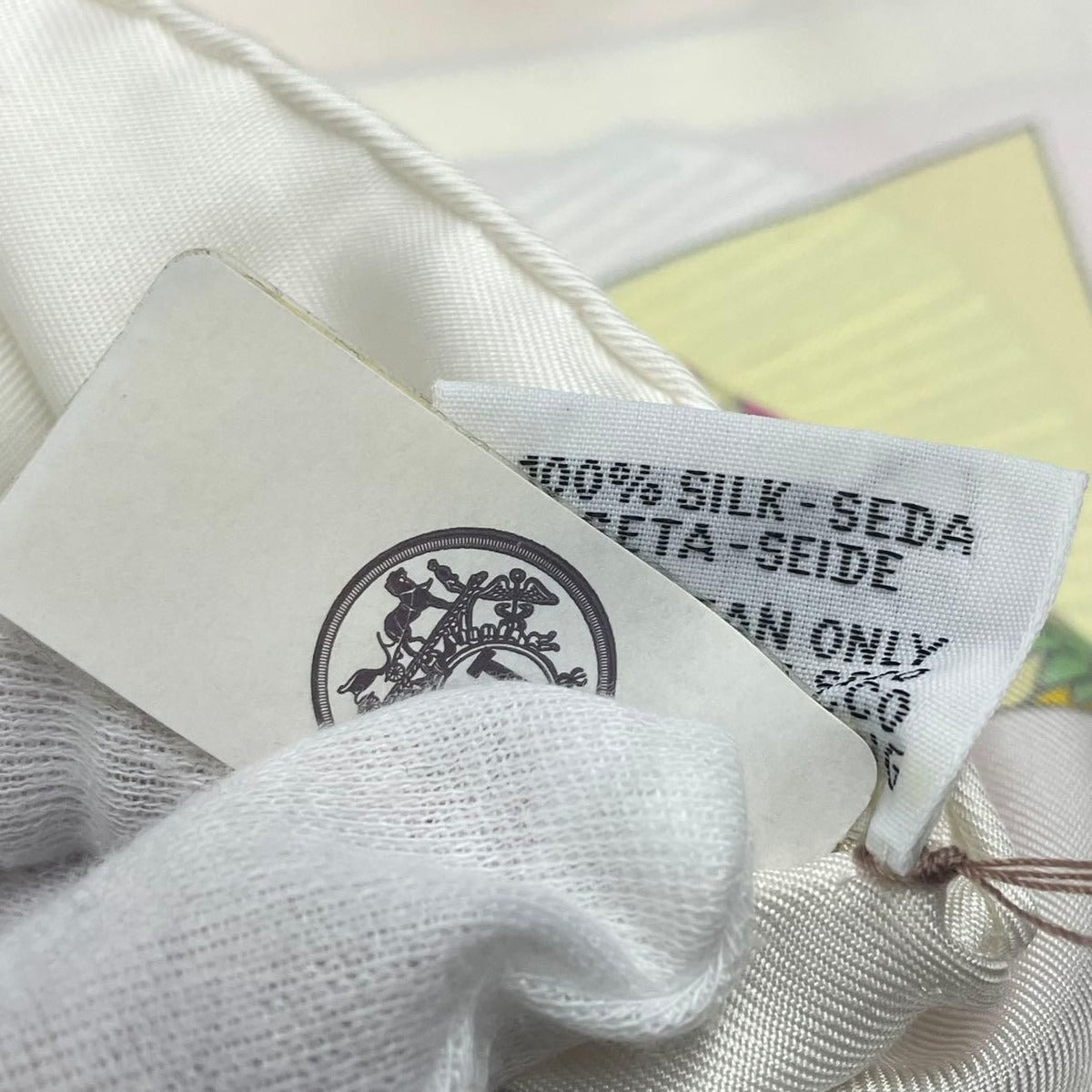 Hermes Scarf Silk Large Carre 140 Animapolis White Box — view 12