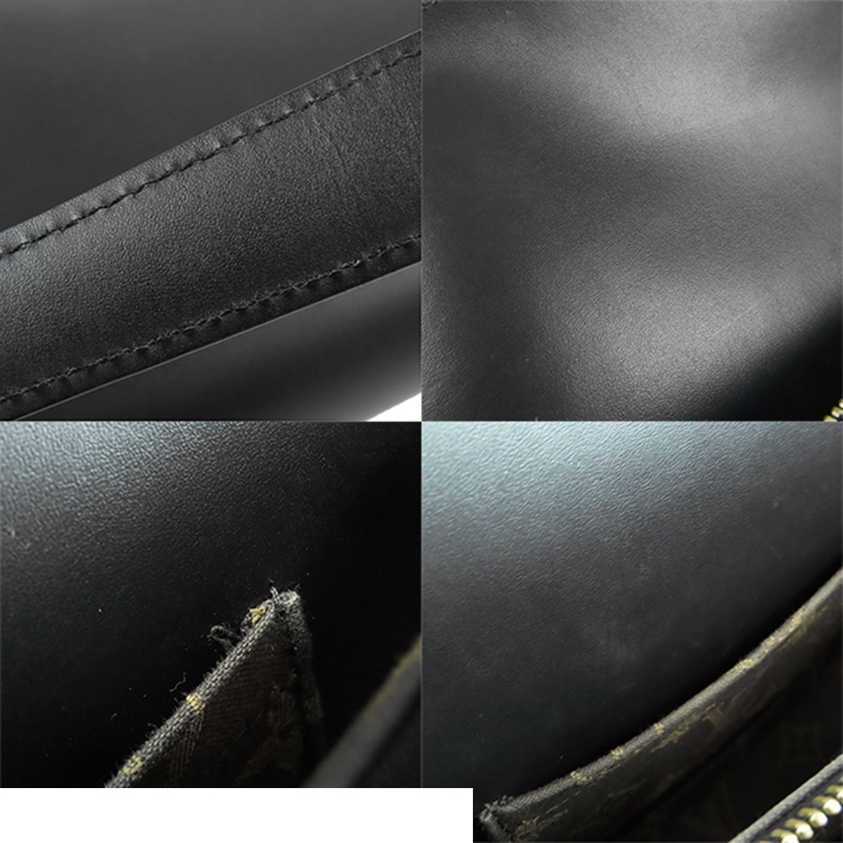 Louis Vuitton Swing Black Calfskin 2-Way Monogram Shoulder Bag — view 8