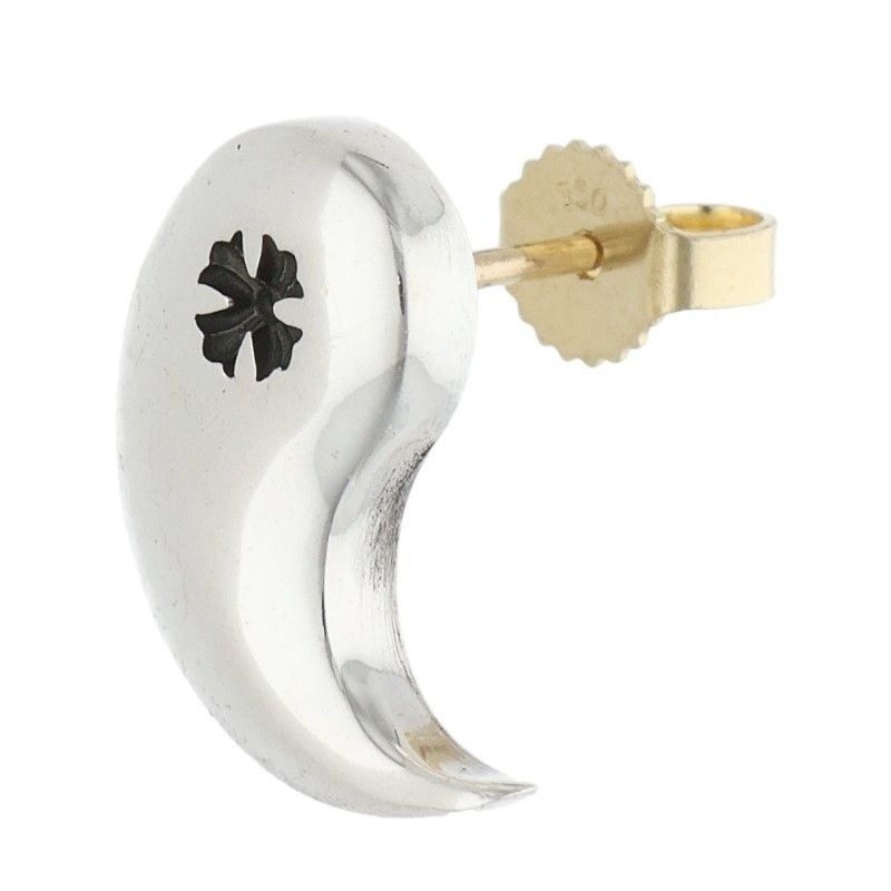 Chrome Hearts Yin Yang Silver Earrings