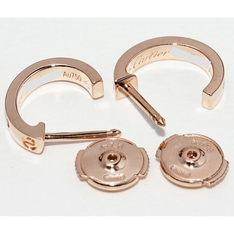 Cartier Earrings 18K Pink Gold Mini Love Hoop — view 4