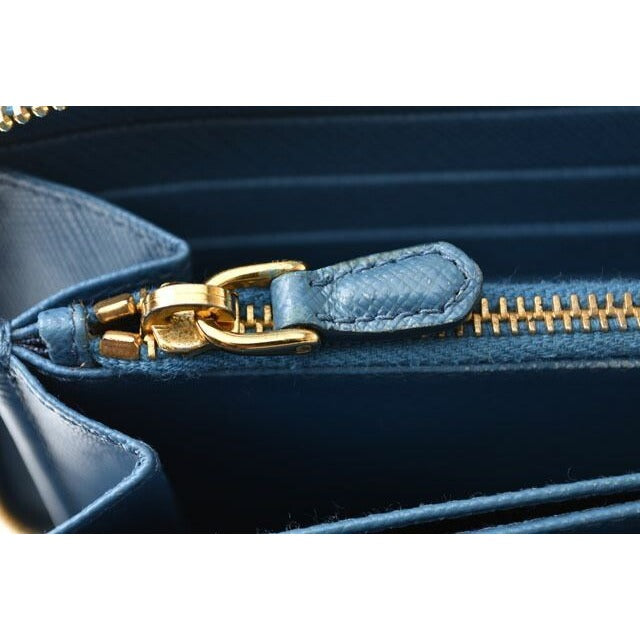 Prada Wallet Long 1 Ml506 Saffiano Fiocco Shape Pressed Leather — view 9