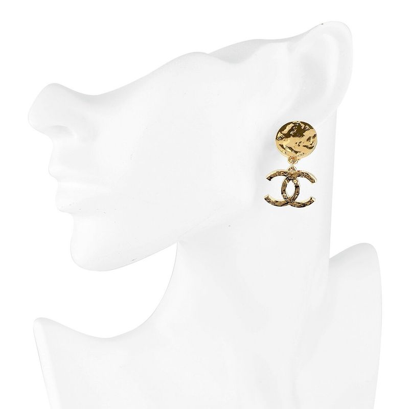 Chanel Earrings Drop Earrings Gold