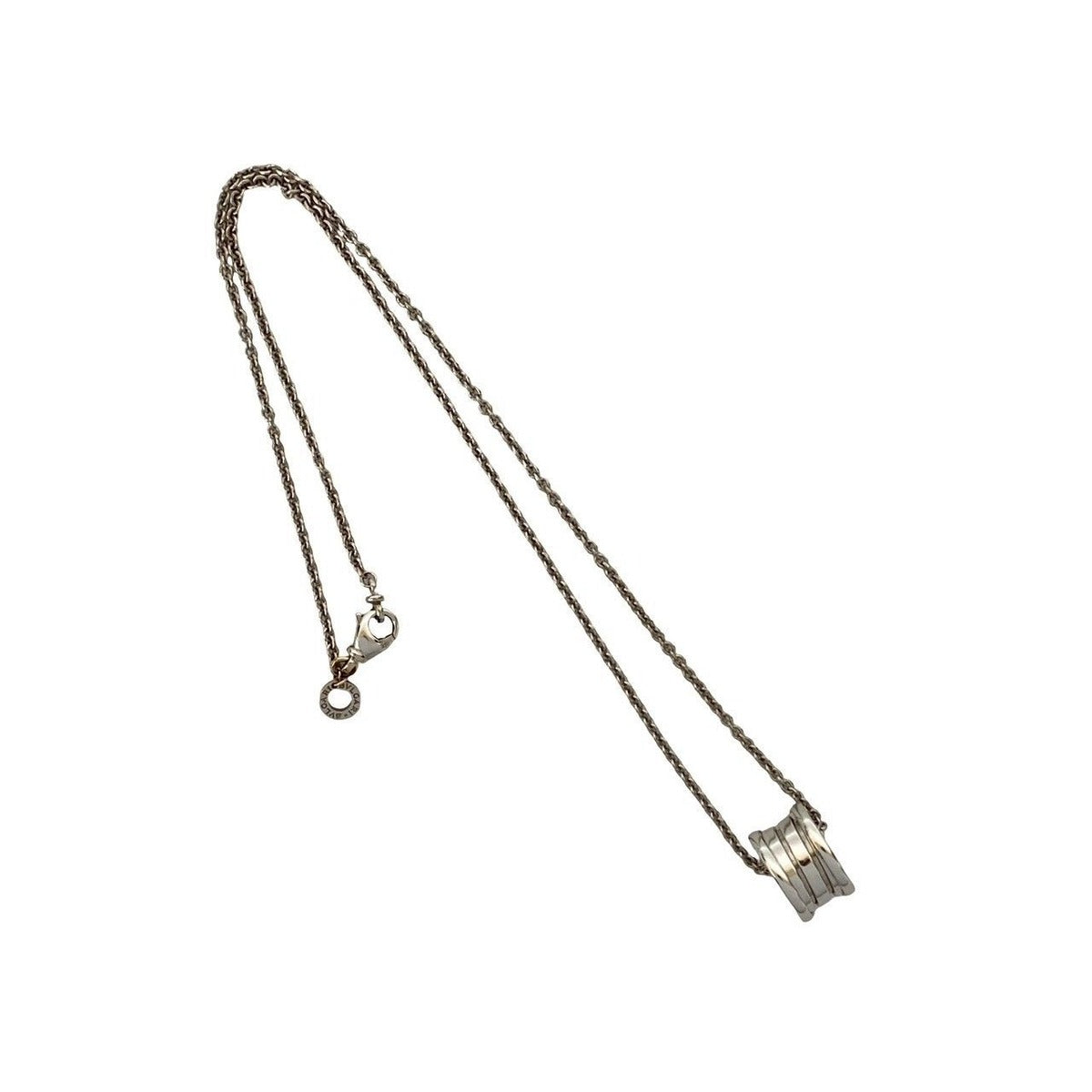 Bvlgari Leather Case Zero One Gold Logo Chain Necklace — view 5