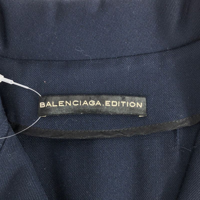 Balenciaga Edition Wool Silk Pullover Sleeveless Dress Blue 36