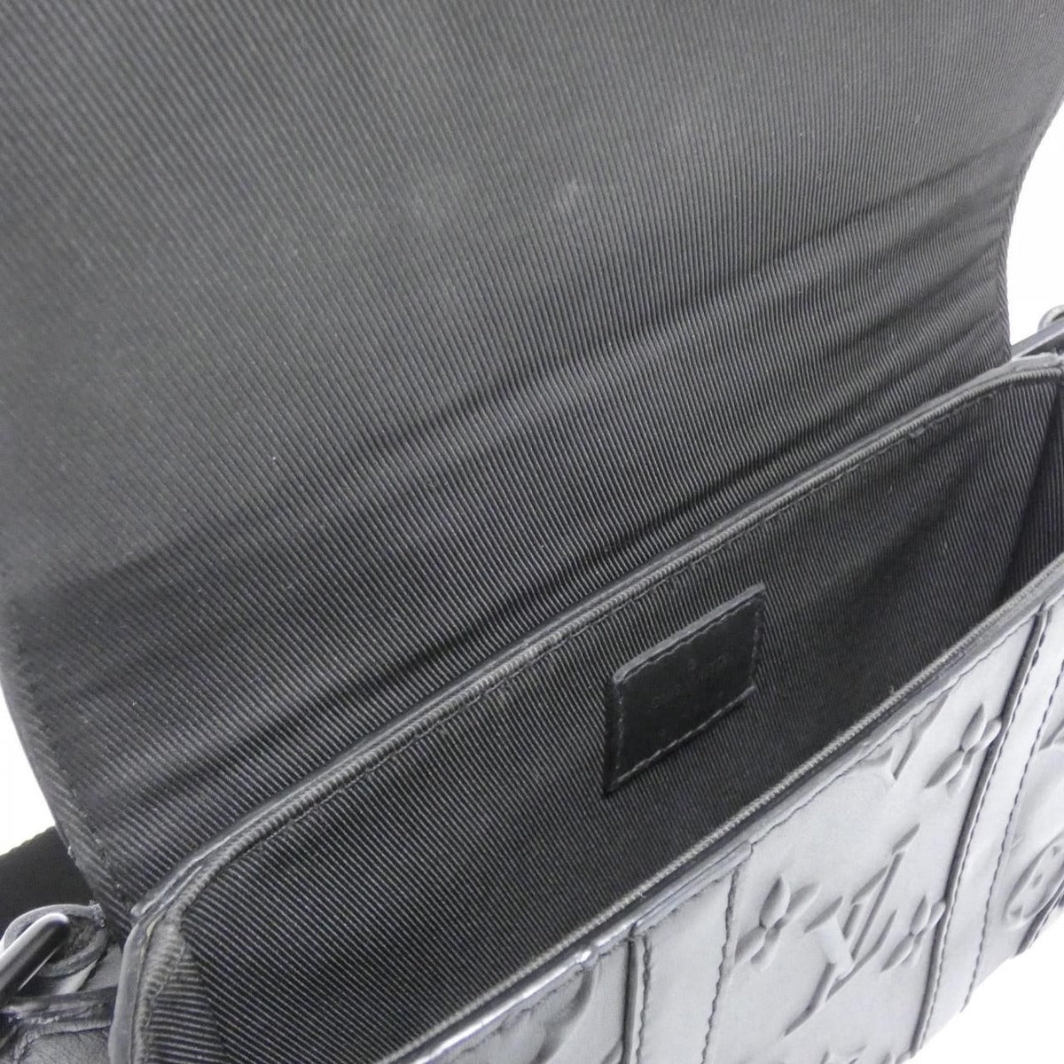 Louis Vuitton Monogram Seal Trunks Sling Bag Black — view 8