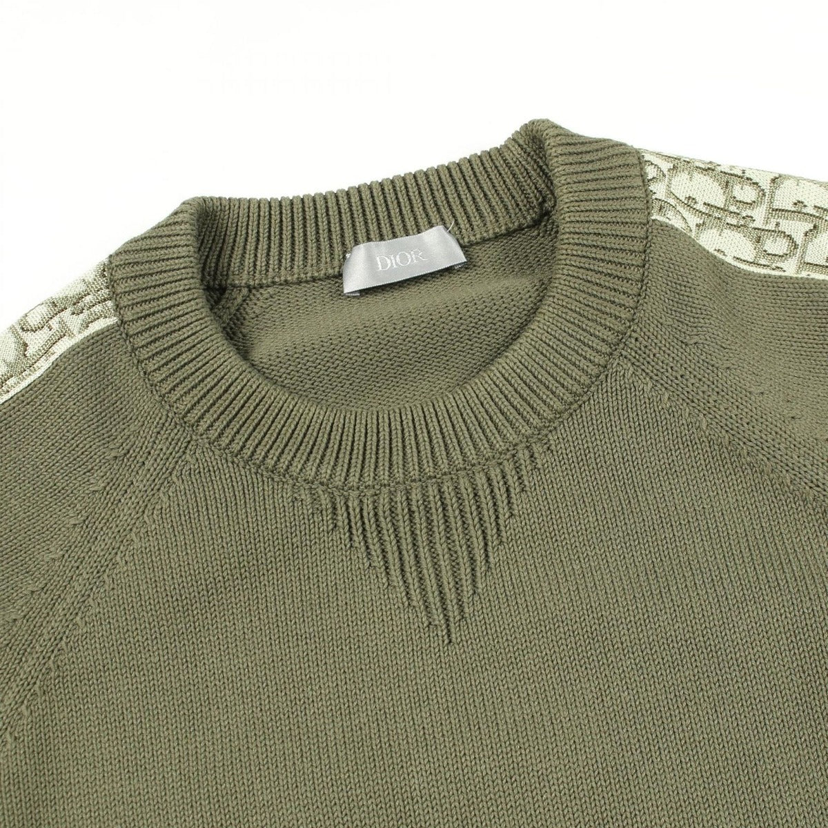 Dior Knit Cotton Oblique Khaki — view 5