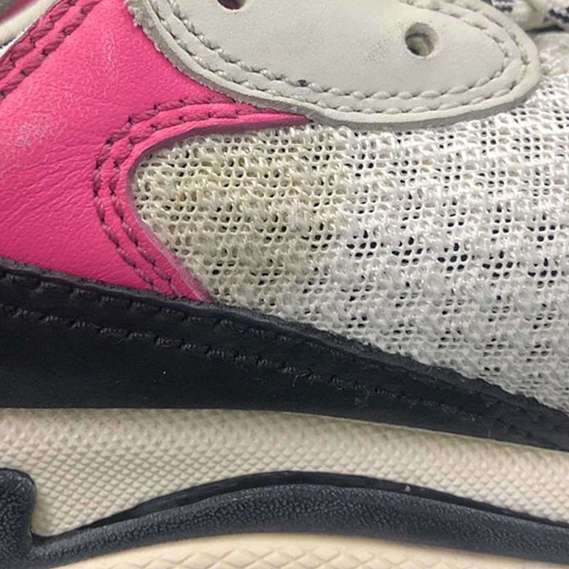 Balenciaga Triple S Vintage Processed Low Cut Sneakers 517334 Pinkish 37