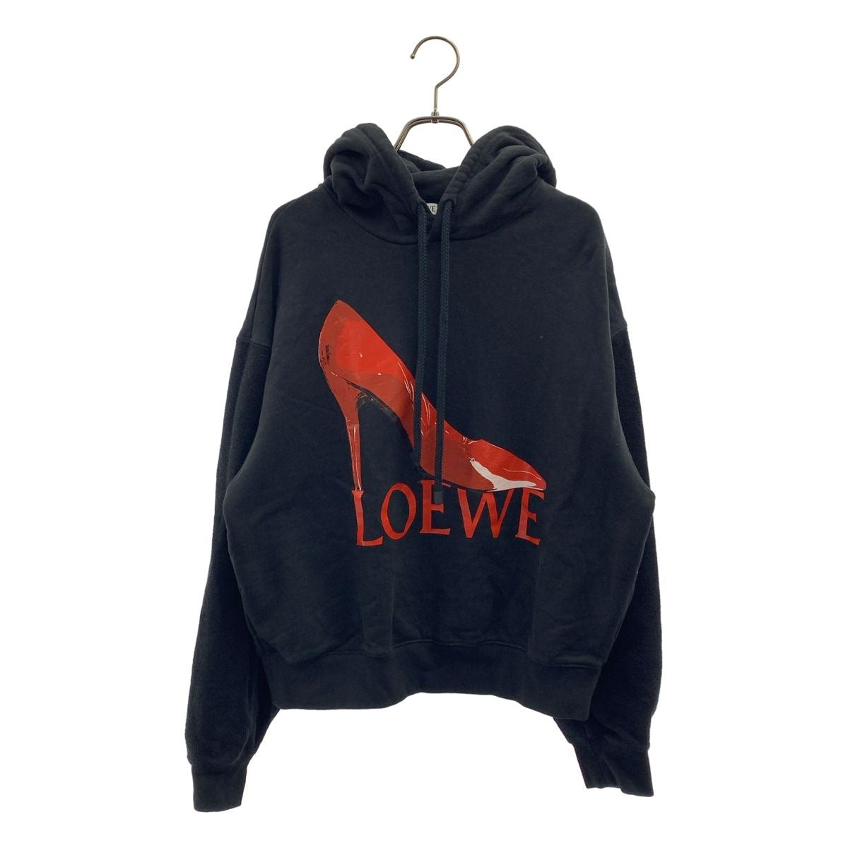 Loewe Pump Hoodie Relaxed Fit Print Hooded Jacket S Black Red