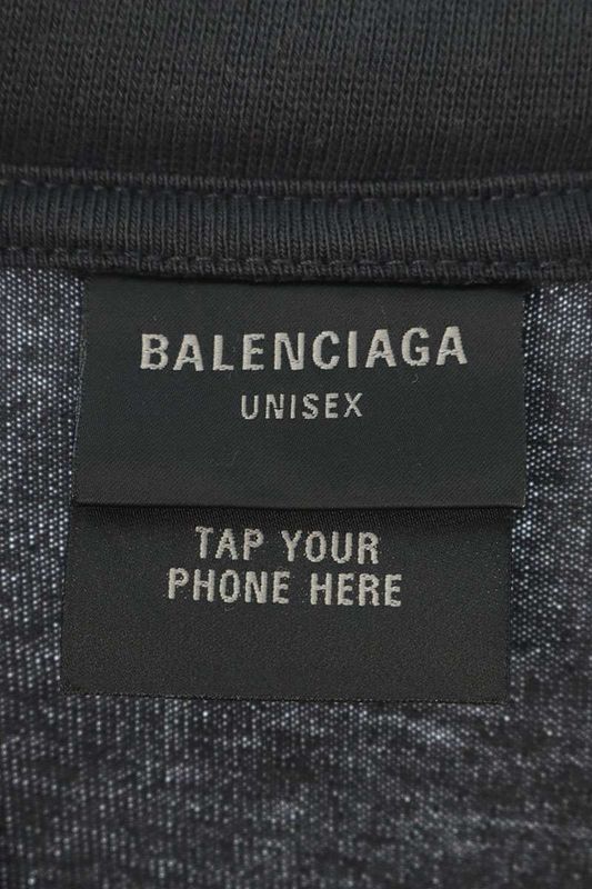 Balenciaga 787349 Trve8 Front Logo T-shirt Men 3