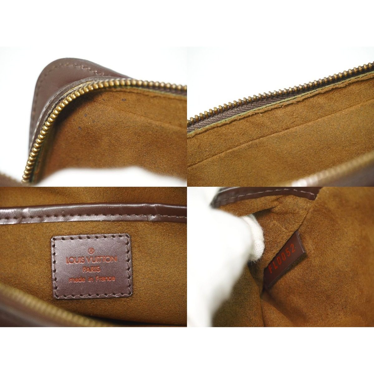 Louis Vuitton LV Saint Damier Ebene Clutch Brown — view 9
