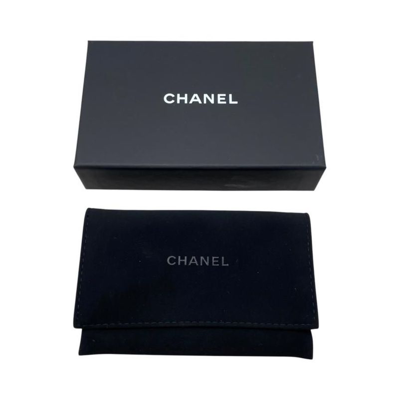 Chanel Card Case Coin Case Coin Purse Ap0221 Matelasse Caviar Skin Coco Mark