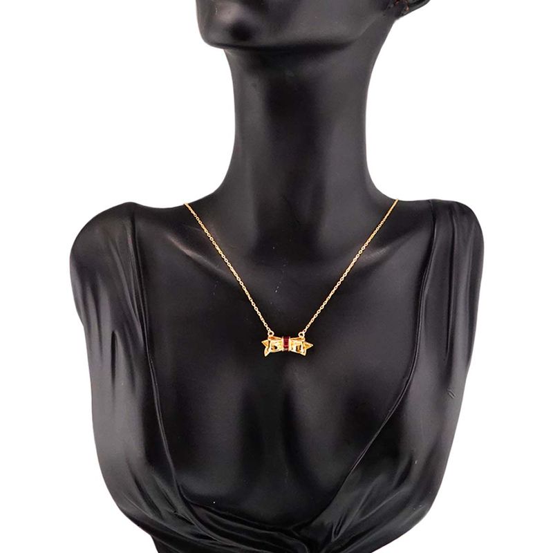 Tiffany & Co Tiffany & Co Ribbon Ruby Necklace 41cm (1614in) 18K YG Yellow Gold