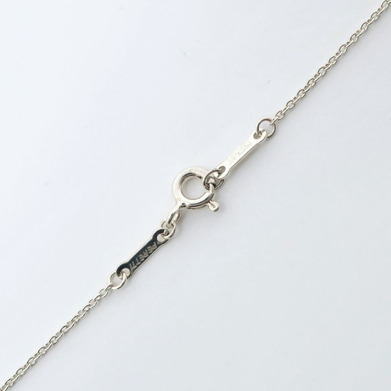 Tiffany & Co Open Heart Elsa Peretti 925 Silver Ladies 2.2g Necklace