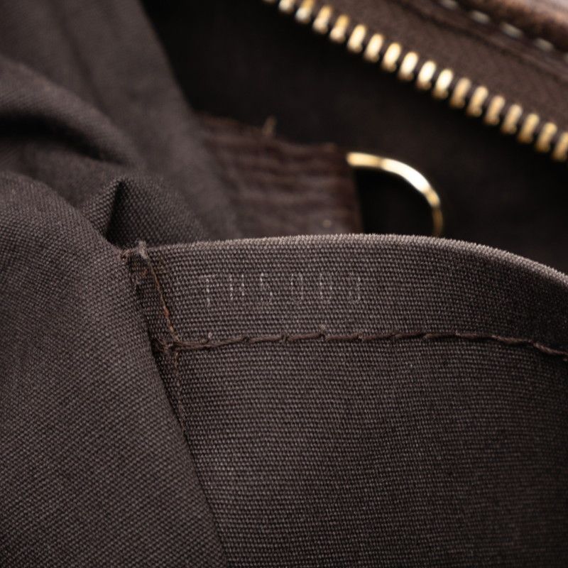 Louis Vuitton Monogram Mini Lin Buzas Angele M95622 Brown Canvas Leather Women