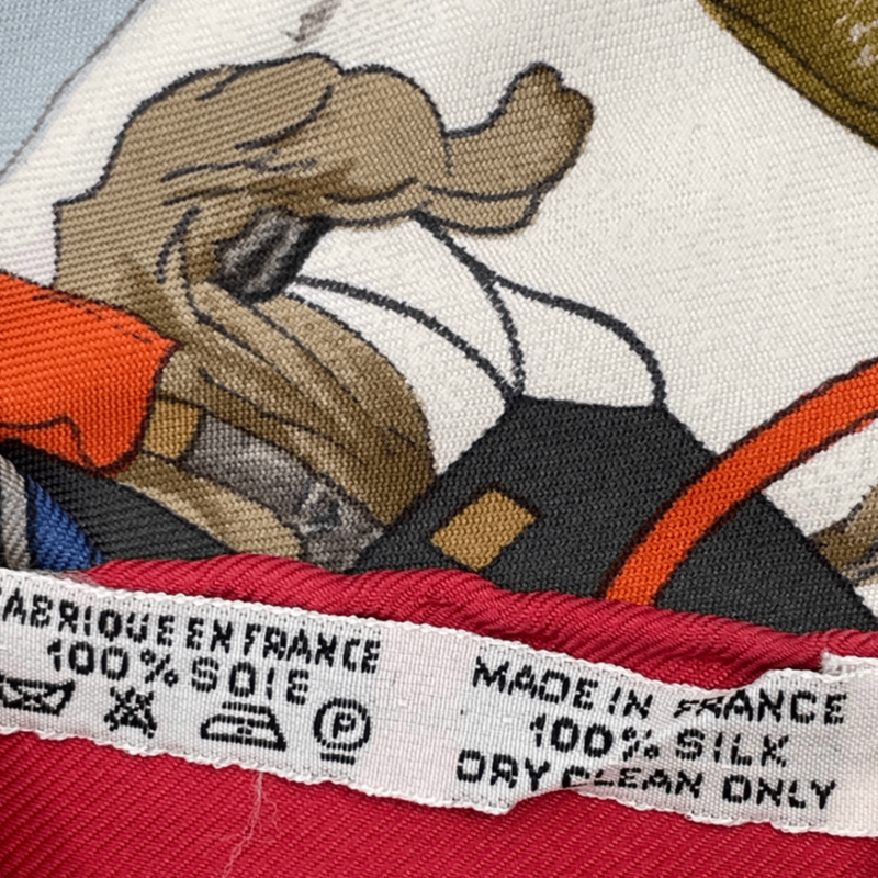 Hermes Carre 90 Postal Coach Scarf Silk Red