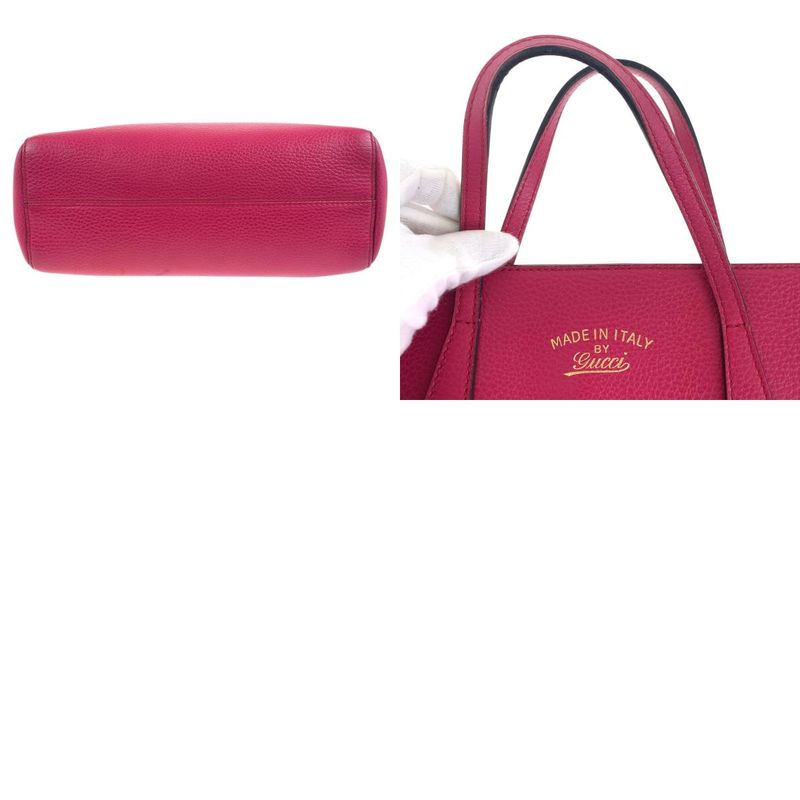 Gucci Swing Pink Gold Hardware Leather 368824 Tote Bag Shoulder Bag 2way Ladies