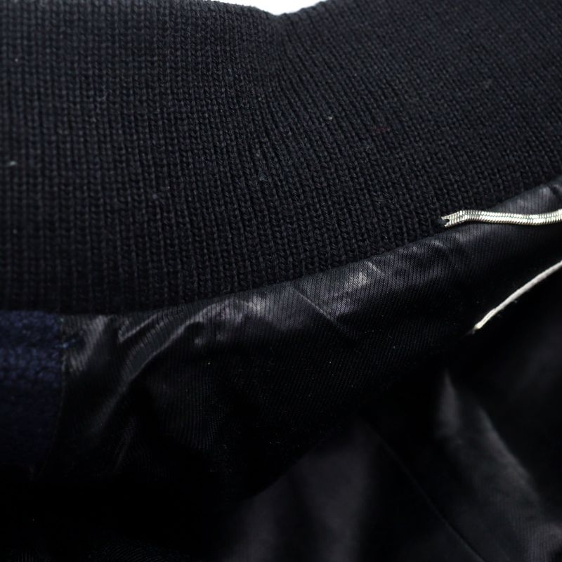 Saint Laurent Paris 354718 Eddie Period Leather Switched Stajan Teddy Jacket