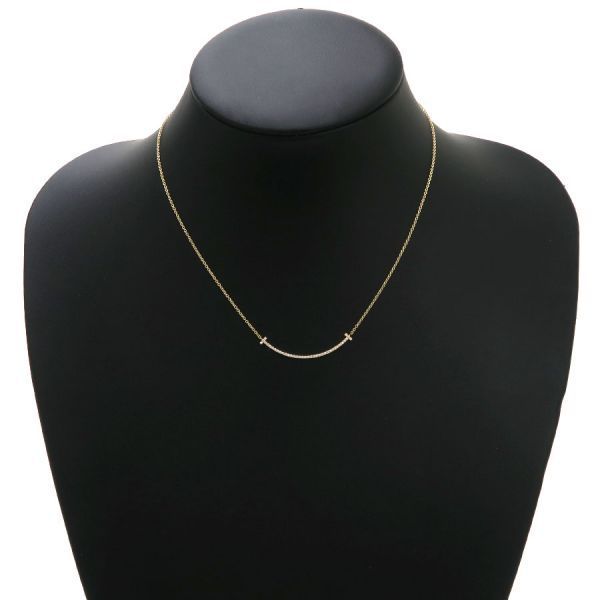 Tiffany & Co T-smile Diamond Necklace /small