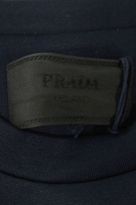 Prada Ujl90b Triangle Plate Sweatshirt Men's L