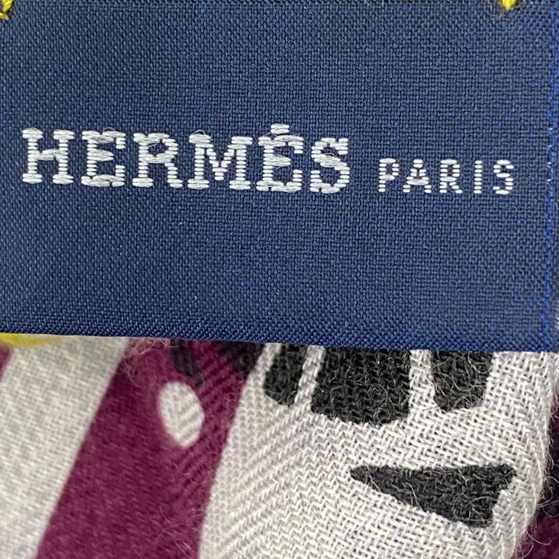 Hermes Scarf Cashmere Hose Rosange Multicolor