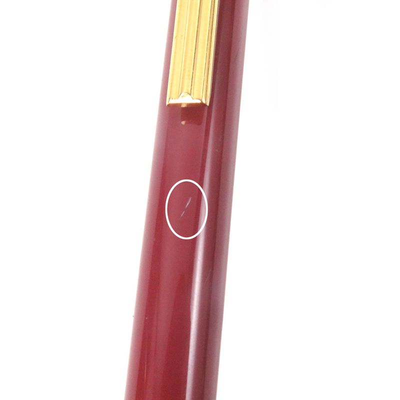 Cartier Trinity De Cartier Double C Logoed Twist Ballpoint Pen Bordeaux Gold
