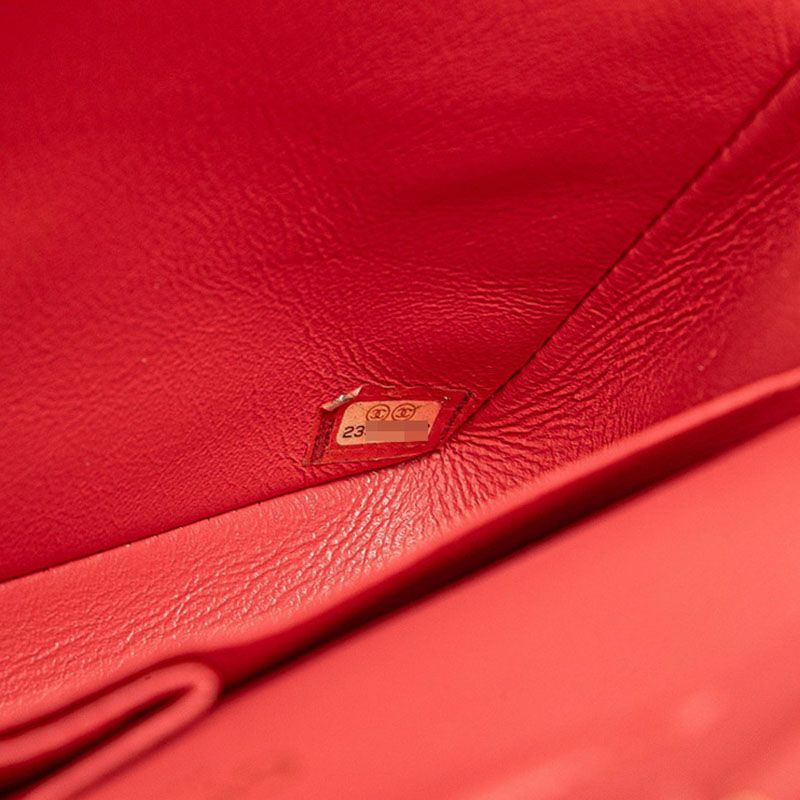 Chanel Matelasse Coco Mark W Flap Chain Shoulder Bag Handbag Pink Caviar Skin