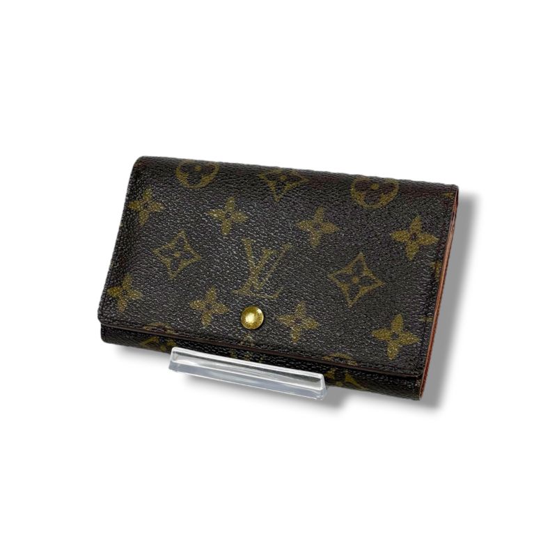 Louis Vuitton Monogram Leather Porte Monet Vier Trésor Bifold Compact Wallet